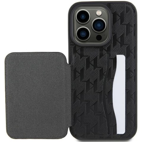 Karl Lagerfeld nakładka do iPhone 15 Pro 6,1" KLHCP15LSAKCNSCK czarna hardcase Saffiano Cardslots and Stand Monogram Choupette Karl Lagerfeld nakładka do iPhone 15 Pro 6,1" KLHCP15LSAKCNSCK czarna hardcase Saffiano Cardslots and Stand Monogram Choupette