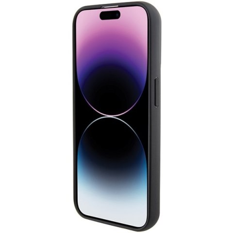 Karl Lagerfeld nakładka do iPhone 15 Pro Max 6,7" KLHCP15XGSACHPK czarna GRIPSTAND SAFFIANO CHOUPETTE PINS Karl Lagerfeld nakładka do iPhone 15 Pro Max 6,7" KLHCP15XGSACHPK czarna GRIPSTAND SAFFIANO CHOUPETTE PINS