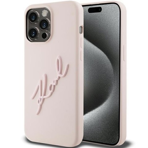 Karl Lagerfeld nakładka do iPhone 15 Pro Max 6,7" KLHCP15XSKSBMCP różowa HC SILICONE KARL SCRIPT LOGO Karl Lagerfeld nakładka do iPhone 15 Pro Max 6,7" KLHCP15XSKSBMCP różowa HC SILICONE KARL SCRIPT LOGO