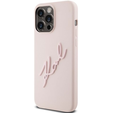 Karl Lagerfeld nakładka do iPhone 15 Pro Max 6,7" KLHCP15XSKSBMCP różowa HC SILICONE KARL SCRIPT LOGO Karl Lagerfeld nakładka do iPhone 15 Pro Max 6,7" KLHCP15XSKSBMCP różowa HC SILICONE KARL SCRIPT LOGO