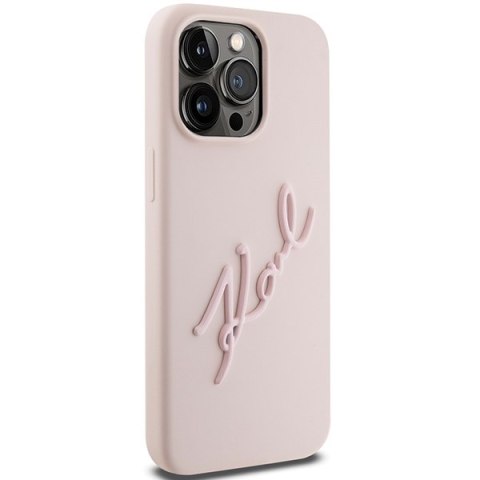 Karl Lagerfeld nakładka do iPhone 15 Pro Max 6,7" KLHCP15XSKSBMCP różowa HC SILICONE KARL SCRIPT LOGO Karl Lagerfeld nakładka do iPhone 15 Pro Max 6,7" KLHCP15XSKSBMCP różowa HC SILICONE KARL SCRIPT LOGO
