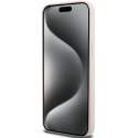 Karl Lagerfeld nakładka do iPhone 15 Pro Max 6,7" KLHCP15XSKSBMCP różowa HC SILICONE KARL SCRIPT LOGO