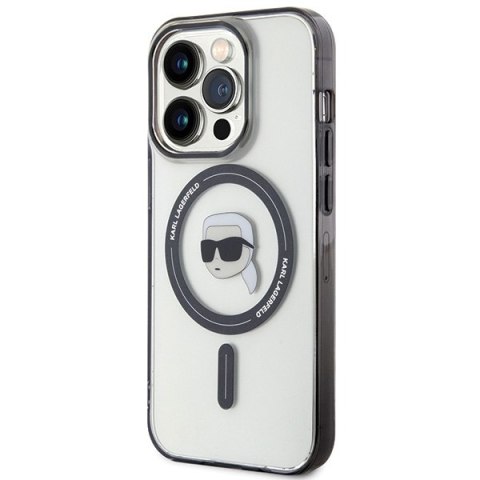 Karl Lagerfeld nakładka do iPhone 15 Pro Max 6,7" KLHMP15XHKHNOTK transparentna hardcase IML Karl`s Head MagSafe Karl Lagerfeld nakładka do iPhone 15 Pro Max 6,7" KLHMP15XHKHNOTK transparentna hardcase IML Karl`s Head MagSafe
