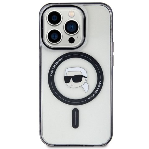 Karl Lagerfeld nakładka do iPhone 15 Pro Max 6,7" KLHMP15XHKHNOTK transparentna hardcase IML Karl`s Head MagSafe Karl Lagerfeld nakładka do iPhone 15 Pro Max 6,7" KLHMP15XHKHNOTK transparentna hardcase IML Karl`s Head MagSafe