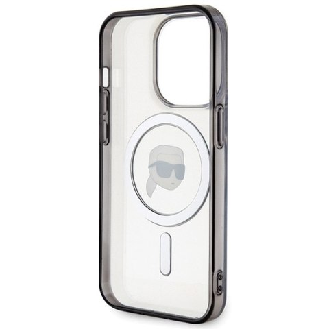 Karl Lagerfeld nakładka do iPhone 15 Pro Max 6,7" KLHMP15XHKHNOTK transparentna hardcase IML Karl`s Head MagSafe Karl Lagerfeld nakładka do iPhone 15 Pro Max 6,7" KLHMP15XHKHNOTK transparentna hardcase IML Karl`s Head MagSafe