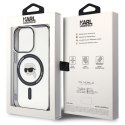 Karl Lagerfeld nakładka do iPhone 15 Pro Max 6,7" KLHMP15XHKHNOTK transparentna hardcase IML Karl`s Head MagSafe