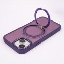 Nakładka Mag Ring Rotating do iPhone 14 6,1" fioletowa