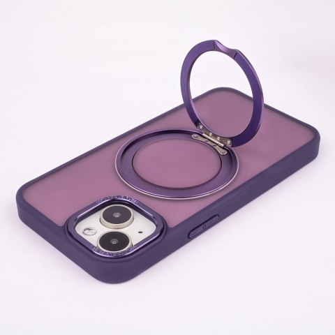 Nakładka Mag Ring Rotating do iPhone 14 6,1" fioletowa Nakładka Mag Ring Rotating do iPhone 14 6,1" fioletowa