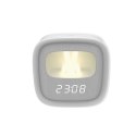 Budzik z nocnym króliczkiem LED PURE FNL-06 AURORA biały kwadratowy Forever Light