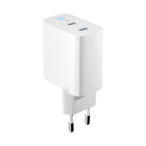 Forever ładowarka sieciowa GaN PD QC TC-06-40CC 2x USB-C 40W biała Forever ładowarka sieciowa GaN PD QC TC-06-40CC 2x USB-C 40W biała