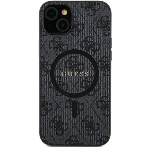 Guess nakładka do Samsung Galaxy S24 S921 GUHMS24SG4GFRK czarna hardcase 4G Collection Leather Metal Logo MagSafe Guess nakładka do Samsung Galaxy S24 S921 GUHMS24SG4GFRK czarna hardcase 4G Collection Leather Metal Logo MagSafe