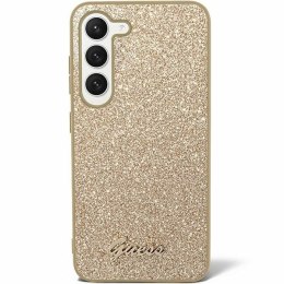 Guess nakładka do Samsung Galaxy S24 Ultra S928 GUHCS24LHGGSHD złota hardcase Glitter Script