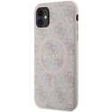 Guess nakładka do iPhone 11 GUHMN61G4GFRP różowa HC MAGSAFE PU 4G RING CLASSIC LOGO