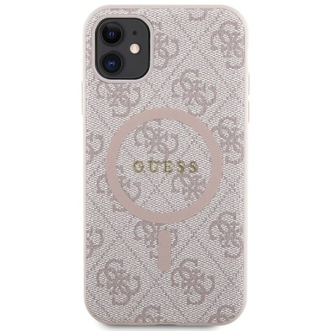 Guess nakładka do iPhone 11 GUHMN61G4GFRP różowa HC MAGSAFE PU 4G RING CLASSIC LOGO Guess nakładka do iPhone 11 GUHMN61G4GFRP różowa HC MAGSAFE PU 4G RING CLASSIC LOGO
