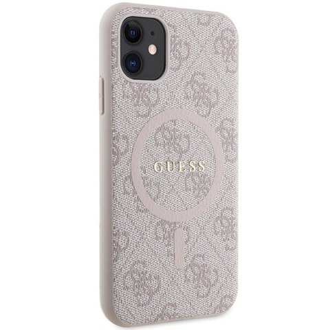 Guess nakładka do iPhone 11 GUHMN61G4GFRP różowa HC MAGSAFE PU 4G RING CLASSIC LOGO Guess nakładka do iPhone 11 GUHMN61G4GFRP różowa HC MAGSAFE PU 4G RING CLASSIC LOGO