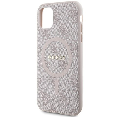 Guess nakładka do iPhone 11 GUHMN61G4GFRP różowa HC MAGSAFE PU 4G RING CLASSIC LOGO Guess nakładka do iPhone 11 GUHMN61G4GFRP różowa HC MAGSAFE PU 4G RING CLASSIC LOGO