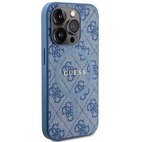 Guess nakładka do iPhone 14 Pro 6,1" GUHMP14LG4GFRB niebieska HC MAGSAFE PU 4G RING CLASSIC LOGO Guess nakładka do iPhone 14 Pro 6,1" GUHMP14LG4GFRB niebieska HC MAGSAFE PU 4G RING CLASSIC LOGO