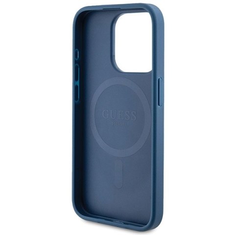 Guess nakładka do iPhone 14 Pro 6,1" GUHMP14LG4GFRB niebieska HC MAGSAFE PU 4G RING CLASSIC LOGO Guess nakładka do iPhone 14 Pro 6,1" GUHMP14LG4GFRB niebieska HC MAGSAFE PU 4G RING CLASSIC LOGO