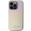 Guess nakładka do iPhone 15 Pro 6,1" GUHCP15LPSAIRSD złota HC PU SAFFIANO IRIDESCENT SCRIPT