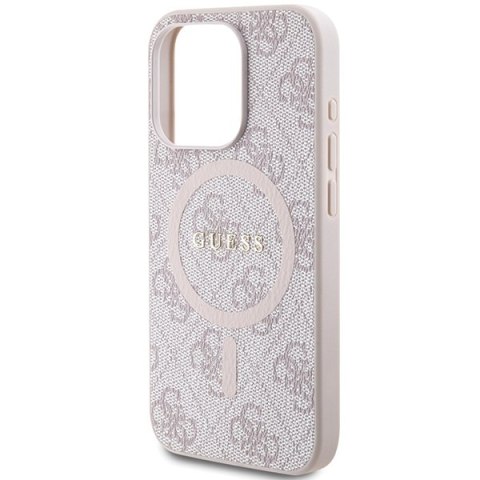 Guess nakładka do iPhone 15 Pro 6,1" GUHMP15LG4GFRP różowa HC MAGSAFE PU 4G RING CLASSIC LOGO Guess nakładka do iPhone 15 Pro 6,1" GUHMP15LG4GFRP różowa HC MAGSAFE PU 4G RING CLASSIC LOGO