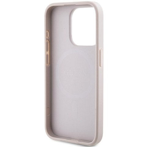 Guess nakładka do iPhone 15 Pro 6,1" GUHMP15LG4GFRP różowa HC MAGSAFE PU 4G RING CLASSIC LOGO Guess nakładka do iPhone 15 Pro 6,1" GUHMP15LG4GFRP różowa HC MAGSAFE PU 4G RING CLASSIC LOGO