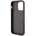Guess nakładka do iPhone 15 Pro Max 6,7" GUHMP15XG4GFRW brązowa HC MAGSAFE PU 4G RING CLASSIC LOGO