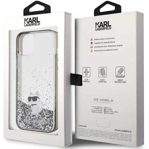Karl Lagerfeld nakładka do iPhone 15 Plus 6,7" KLHCP15MLKCNSK transparentna HC LIQ. GLITTER C Karl Lagerfeld nakładka do iPhone 15 Plus 6,7" KLHCP15MLKCNSK transparentna HC LIQ. GLITTER C