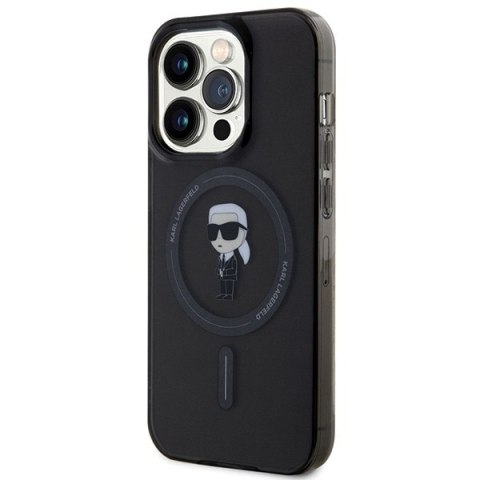 Karl Lagerfeld nakładka do iPhone 15 Pro Max 6,7" KLHMP15XHFCKNOK czarna HC MAGSAFE IML IKONIK Karl Lagerfeld nakładka do iPhone 15 Pro Max 6,7" KLHMP15XHFCKNOK czarna HC MAGSAFE IML IKONIK
