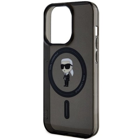 Karl Lagerfeld nakładka do iPhone 15 Pro Max 6,7" KLHMP15XHFCKNOK czarna HC MAGSAFE IML IKONIK Karl Lagerfeld nakładka do iPhone 15 Pro Max 6,7" KLHMP15XHFCKNOK czarna HC MAGSAFE IML IKONIK