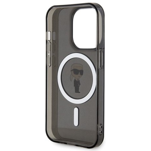 Karl Lagerfeld nakładka do iPhone 15 Pro Max 6,7" KLHMP15XHFCKNOK czarna HC MAGSAFE IML IKONIK Karl Lagerfeld nakładka do iPhone 15 Pro Max 6,7" KLHMP15XHFCKNOK czarna HC MAGSAFE IML IKONIK