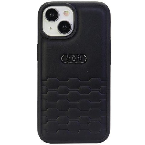 Audi nakładka do iPhone 15 Plus 6,7" czarna GT Synthetic Leather Audi nakładka do iPhone 15 Plus 6,7" czarna GT Synthetic Leather