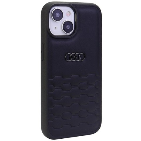 Audi nakładka do iPhone 15 Plus 6,7" czarna GT Synthetic Leather Audi nakładka do iPhone 15 Plus 6,7" czarna GT Synthetic Leather