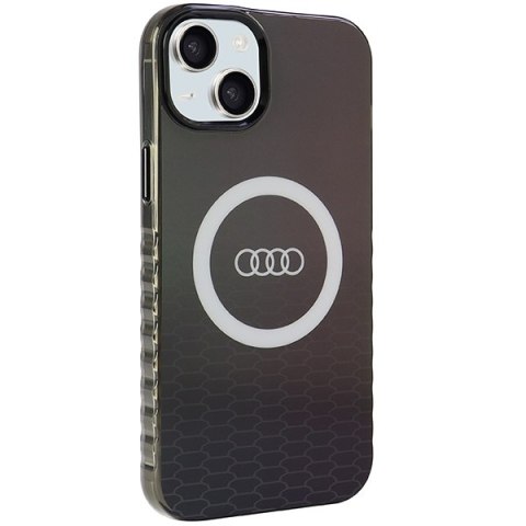 Audi nakładka do iPhone 15 Plus 6,7" czarna IML Big Logo MagSafe Case Audi nakładka do iPhone 15 Plus 6,7" czarna IML Big Logo MagSafe Case