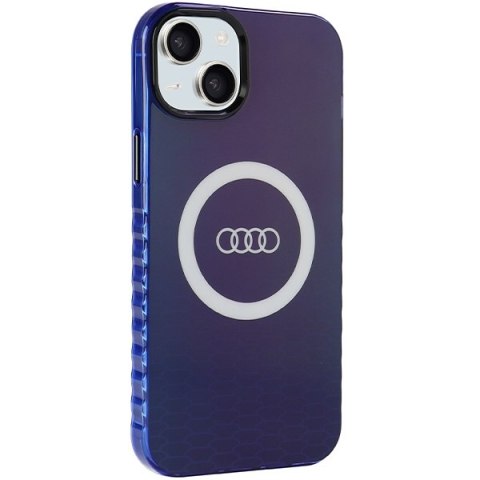 Audi nakładka do iPhone 15 Plus 6,7" niebieska IML Big Logo MagSafe Case Audi nakładka do iPhone 15 Plus 6,7" niebieska IML Big Logo MagSafe Case