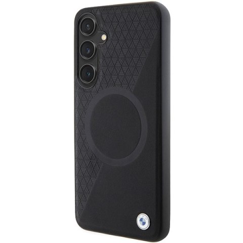 BMW nakładka do Samsung Galaxy S24 Plus czarna Signature Leather Half Textured & Circle MagSafe BMW nakładka do Samsung Galaxy S24 Plus czarna Signature Leather Half Textured & Circle MagSafe