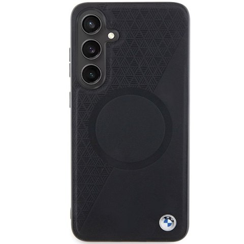 BMW nakładka do Samsung Galaxy S24 Plus czarna Signature Leather Half Textured & Circle MagSafe BMW nakładka do Samsung Galaxy S24 Plus czarna Signature Leather Half Textured & Circle MagSafe