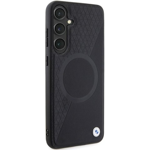 BMW nakładka do Samsung Galaxy S24 Plus czarna Signature Leather Half Textured & Circle MagSafe BMW nakładka do Samsung Galaxy S24 Plus czarna Signature Leather Half Textured & Circle MagSafe