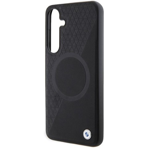 BMW nakładka do Samsung Galaxy S24 Plus czarna Signature Leather Half Textured & Circle MagSafe BMW nakładka do Samsung Galaxy S24 Plus czarna Signature Leather Half Textured & Circle MagSafe