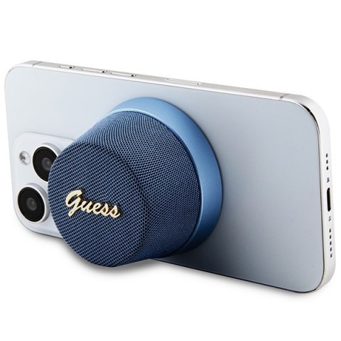 Guess głośnik Bluetooth GUWSC3ALSMB STAND MAGNETIC SCRIPT METAL niebieski Guess głośnik Bluetooth GUWSC3ALSMB STAND MAGNETIC SCRIPT METAL niebieski