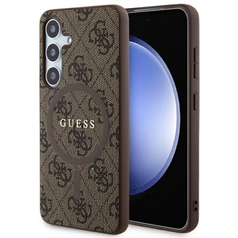 Guess nakładka do Samsung Galaxy S24 GUHMS24SG4GFRW brązowa HC MAGSAFE PU 4G RING CLASSIC LOGO Guess nakładka do Samsung Galaxy S24 GUHMS24SG4GFRW brązowa HC MAGSAFE PU 4G RING CLASSIC LOGO