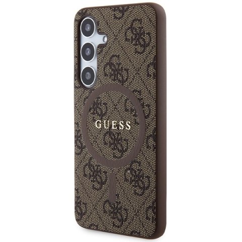 Guess nakładka do Samsung Galaxy S24 GUHMS24SG4GFRW brązowa HC MAGSAFE PU 4G RING CLASSIC LOGO Guess nakładka do Samsung Galaxy S24 GUHMS24SG4GFRW brązowa HC MAGSAFE PU 4G RING CLASSIC LOGO