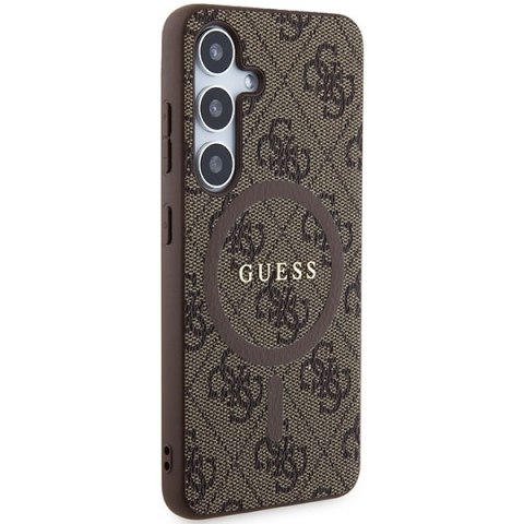 Guess nakładka do Samsung Galaxy S24 GUHMS24SG4GFRW brązowa HC MAGSAFE PU 4G RING CLASSIC LOGO Guess nakładka do Samsung Galaxy S24 GUHMS24SG4GFRW brązowa HC MAGSAFE PU 4G RING CLASSIC LOGO