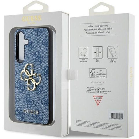 Guess nakładka do Samsung Galaxy S24 Plus GUHCS24M4GMGBL niebieska HC PU LEATHER 4G METAL LOGO Guess nakładka do Samsung Galaxy S24 Plus GUHCS24M4GMGBL niebieska HC PU LEATHER 4G METAL LOGO