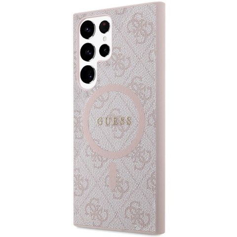 Guess nakładka do Samsung Galaxy S24 Ultra GUHMS24LG4GFRP różowa HC MAGSAFE PU 4G RING CLASSIC LOGO Guess nakładka do Samsung Galaxy S24 Ultra GUHMS24LG4GFRP różowa HC MAGSAFE PU 4G RING CLASSIC LOGO