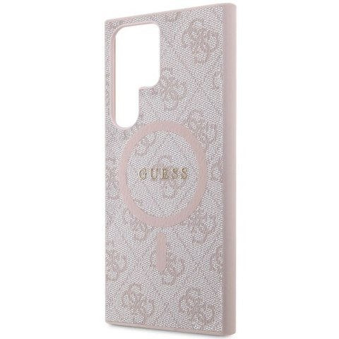 Guess nakładka do Samsung Galaxy S24 Ultra GUHMS24LG4GFRP różowa HC MAGSAFE PU 4G RING CLASSIC LOGO Guess nakładka do Samsung Galaxy S24 Ultra GUHMS24LG4GFRP różowa HC MAGSAFE PU 4G RING CLASSIC LOGO