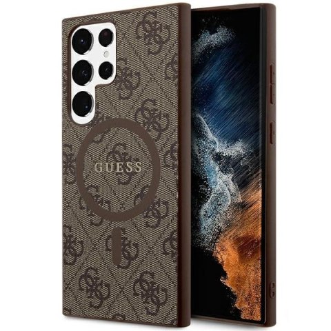 Guess nakładka do Samsung Galaxy S24 Ultra GUHMS24LG4GFRW brązowa HC MAGSAFE PU 4G RING CLASSIC LOGO Guess nakładka do Samsung Galaxy S24 Ultra GUHMS24LG4GFRW brązowa HC MAGSAFE PU 4G RING CLASSIC LOGO
