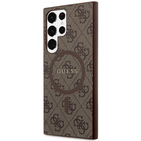 Guess nakładka do Samsung Galaxy S24 Ultra GUHMS24LG4GFRW brązowa HC MAGSAFE PU 4G RING CLASSIC LOGO Guess nakładka do Samsung Galaxy S24 Ultra GUHMS24LG4GFRW brązowa HC MAGSAFE PU 4G RING CLASSIC LOGO