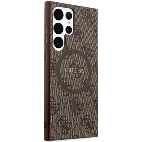 Guess nakładka do Samsung Galaxy S24 Ultra GUHMS24LG4GFRW brązowa HC MAGSAFE PU 4G RING CLASSIC LOGO Guess nakładka do Samsung Galaxy S24 Ultra GUHMS24LG4GFRW brązowa HC MAGSAFE PU 4G RING CLASSIC LOGO