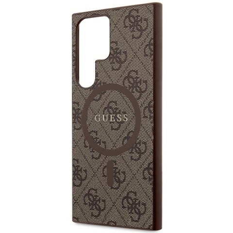 Guess nakładka do Samsung Galaxy S24 Ultra GUHMS24LG4GFRW brązowa HC MAGSAFE PU 4G RING CLASSIC LOGO Guess nakładka do Samsung Galaxy S24 Ultra GUHMS24LG4GFRW brązowa HC MAGSAFE PU 4G RING CLASSIC LOGO