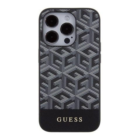 Guess nakładka do iPhone 14 Pro Max 6,7" GUHMP15XHGCFSEK czarna HC MAGSAFE GCUBE PU STRIPE Guess nakładka do iPhone 14 Pro Max 6,7" GUHMP15XHGCFSEK czarna HC MAGSAFE GCUBE PU STRIPE